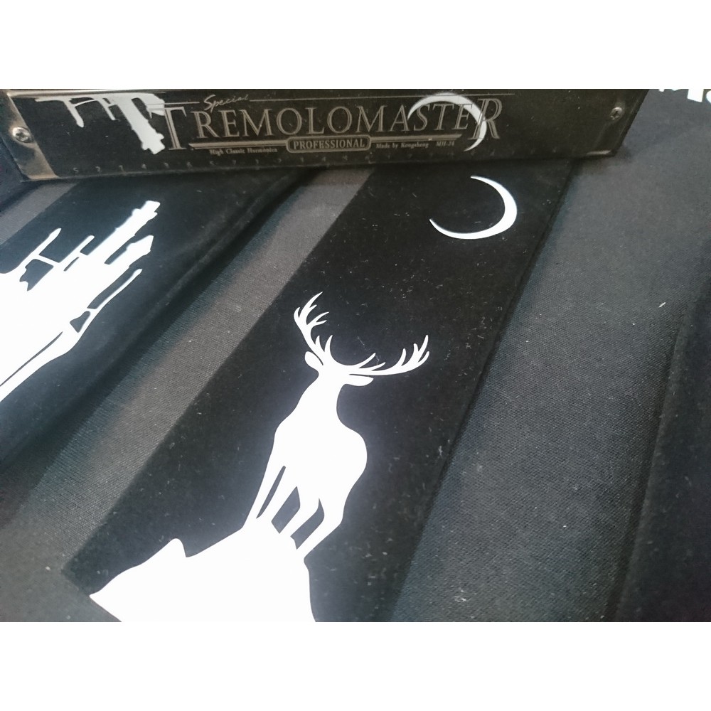 Bao Nhung Đựng Kèn Harmonica Tremolo 24 lỗ Lỗ Phiên Bản Patronus Harry Potter - Thần Hộ Vệ Linh Dương