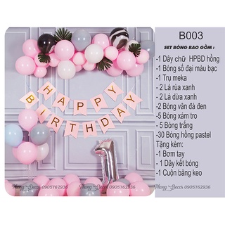 Set bóng trang trí sinh nhật