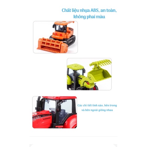 ĐỒ CHƠI MÔ HÌNH XE MÁY CÀY, XE CÔNG NÔNG 168-60
