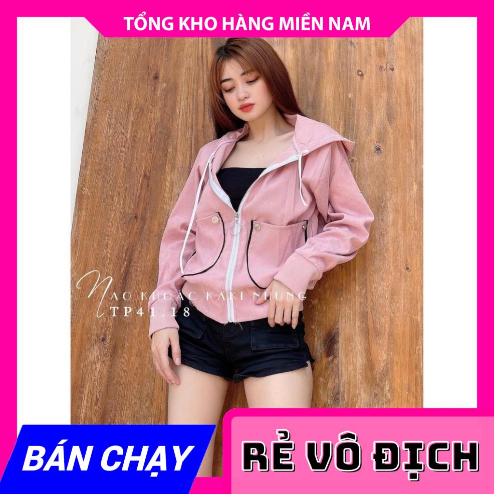 ÁO KHOÁC KAKI NHUNG CAO CẤP CỰC SANG TP41.18 ⚡ ẢNH THẬT⚡  MY