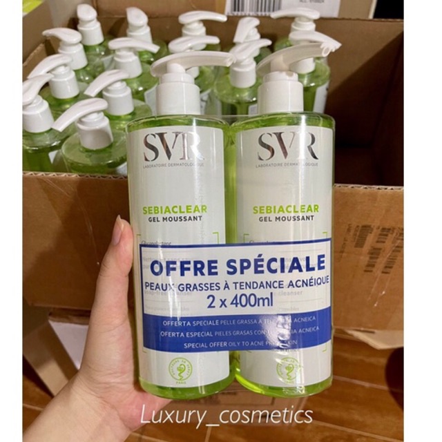 [Mã SKAMLTSM11 giảm 10% đơn 99K] Sữa rửa mặt SVR Sebiaclear gel moussant 400ml | BigBuy360 - bigbuy360.vn