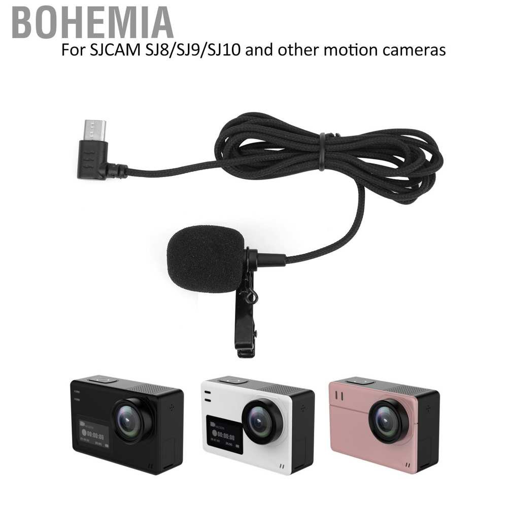 Micro Giao Diện Type C Cho Camera Hành Trình Sjcam Sj8 Sj9 Sj10 Đen