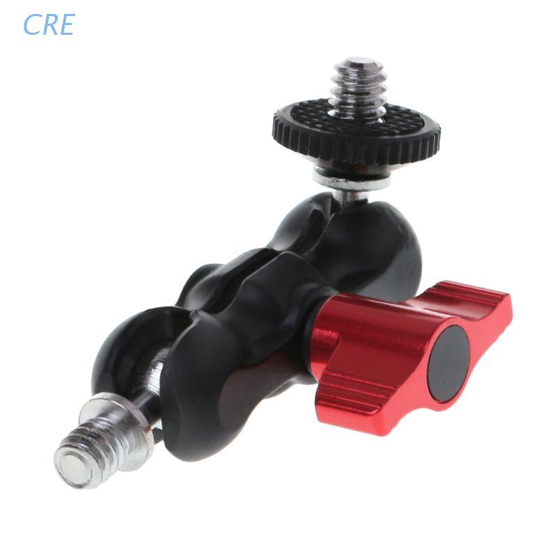 Thanh Gắn Ngàm Hai Đầu Bi 1/4&quot; Di Động Với Ốc Vít 1/4&quot; Cho Màn Hình LCD/Điện Thoại/ DV Light DSLR