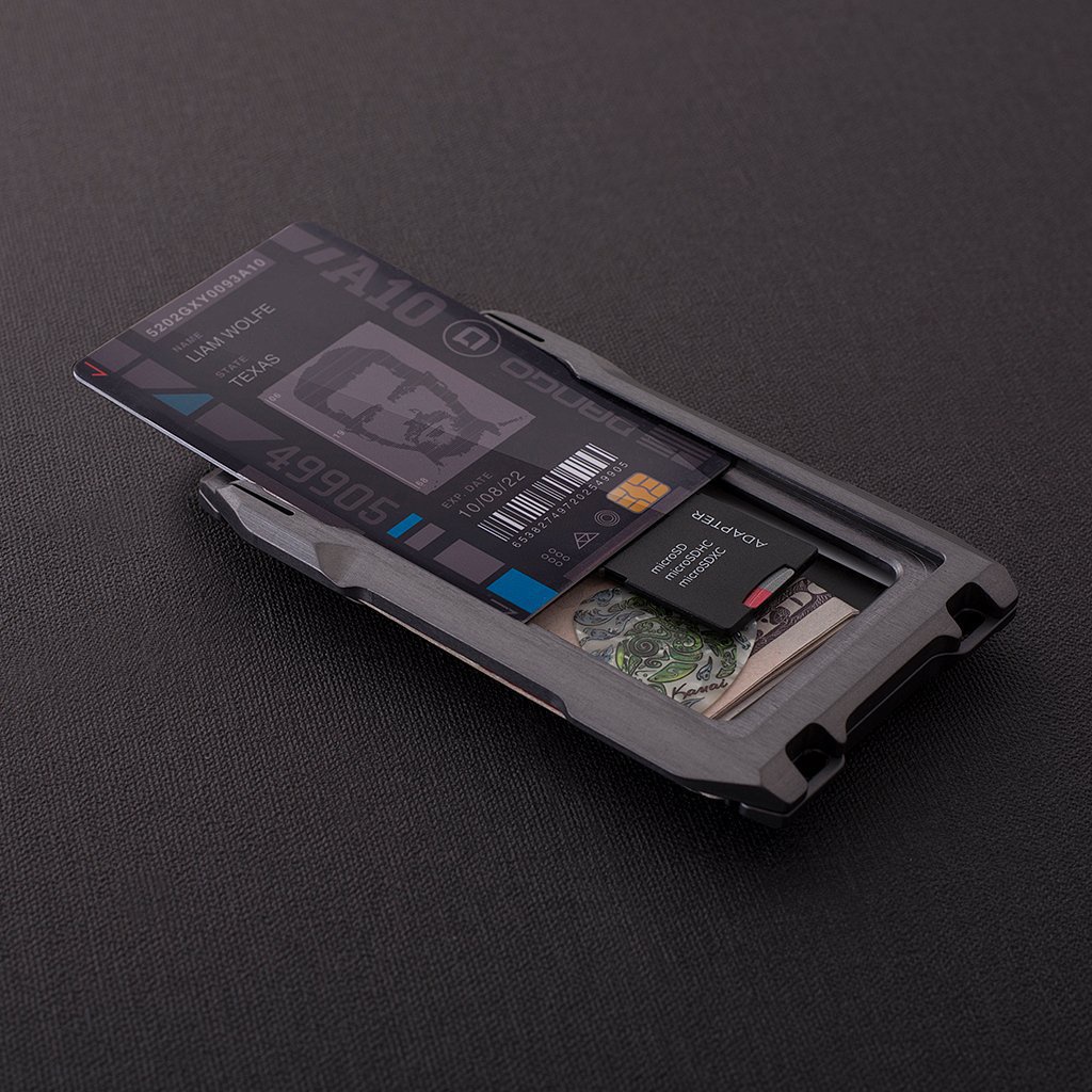 Ví Đựng Thẻ Bằng Hợp Kim Nhôm Chống Trộm Đa Năng Phong Cách Mới Cho Nam