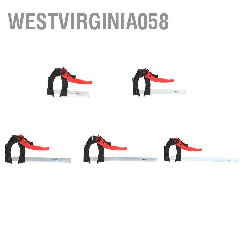 Westvirginia058 DIY Quick Woodworking Clip Bar F Clamp Grip Ratchet Release Squeeze Wood Tool