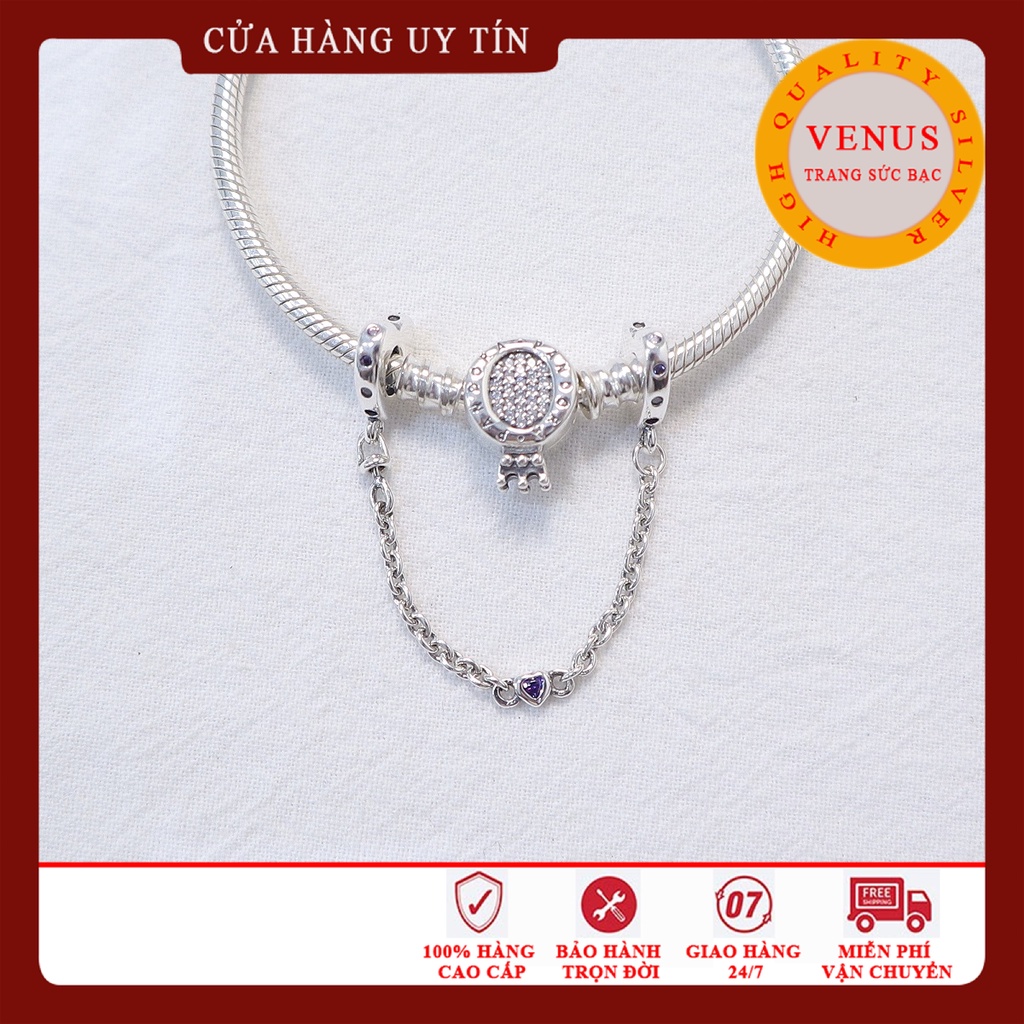 [Charm bạc 925 cao cấp] Charm xích tim nhỏ- Mã sản phẩm VENUSXTN