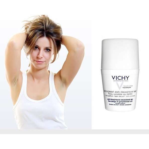 Lăn khử mùi Vichy Deodorant Anti-transpirant 48h, Lăn khô thoáng vùng da dưới cánh tay 50ml Ouibeaute