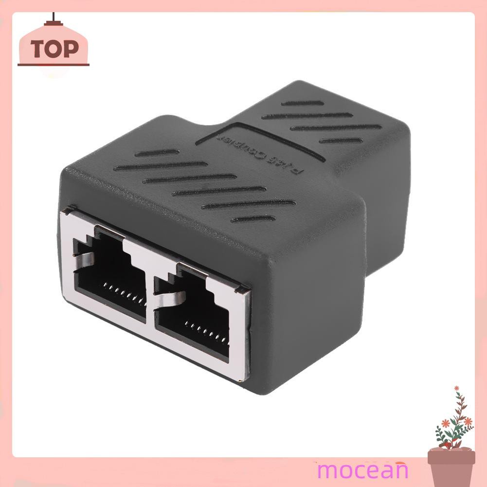 Bộ Chia Rj45 1 Sang 2 Dual Female Port Cat 5 / 6 / 7 Lan Ethernet Connector