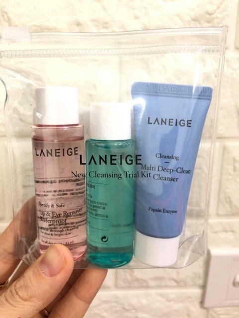 Bộ làm sạch da Laneige Cleansing Trial Kit ( 3 items)