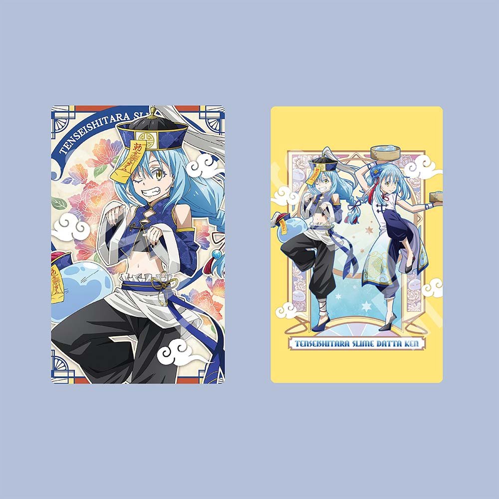Ảnh thẻ card bo góc anime Tensei shitara Slime Datta Ken CHINA RIMURU ver Chuyển Sinh Thành Slime 5*8cm