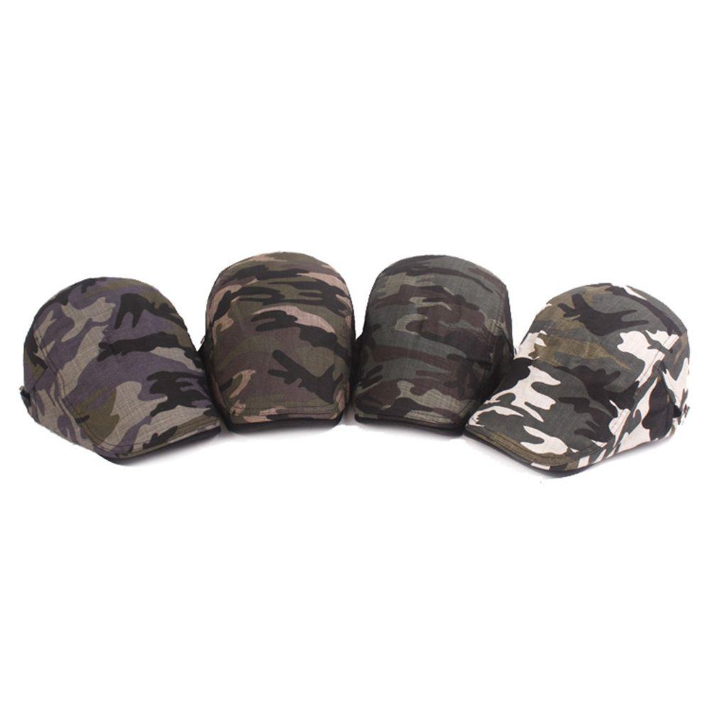 VANES1 Mũ Beret Họa Tiết Rằn Ri Phong Cách Hàn Quốc Thời Trang Mùa Hè Cho Nam Và Nữ