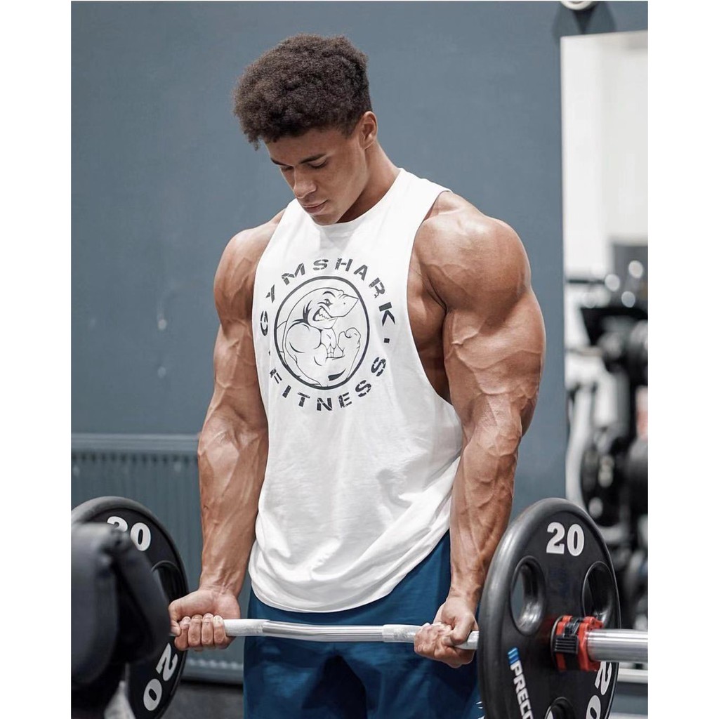 Áo tankop gym nam, áo ba lỗ tập gym nam Thun cotton 100% Xịn mát