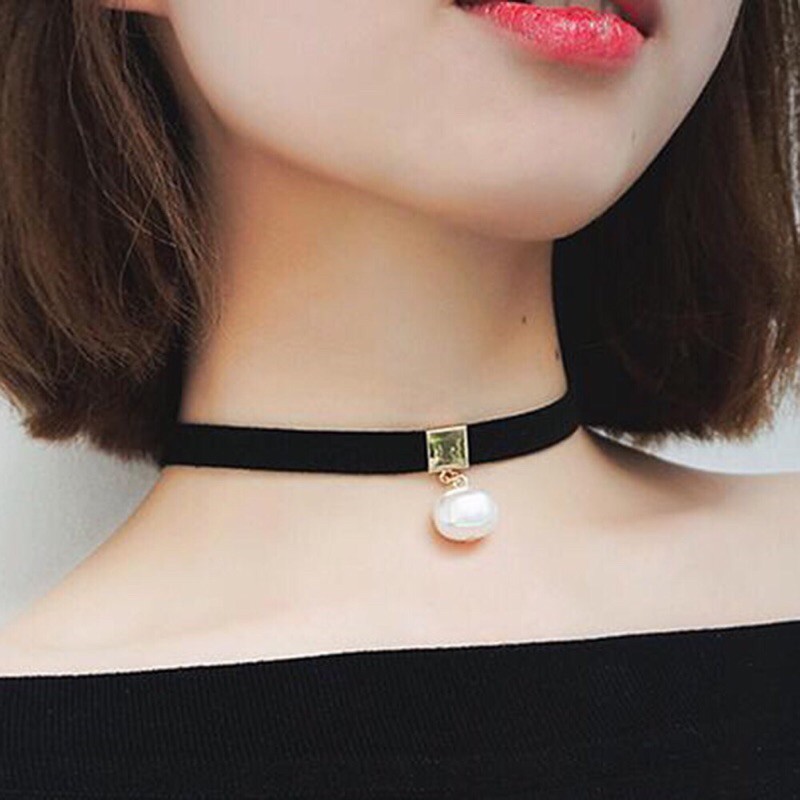 Choker dây mặt ngọc (Có video)