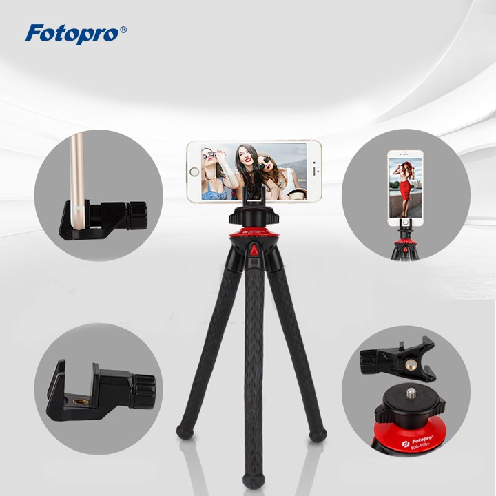 Chân uốn dẻo bạch tuột siêu xoắn Fotopro RM100+ _ (Chọn kit) - Hàng chính hãng