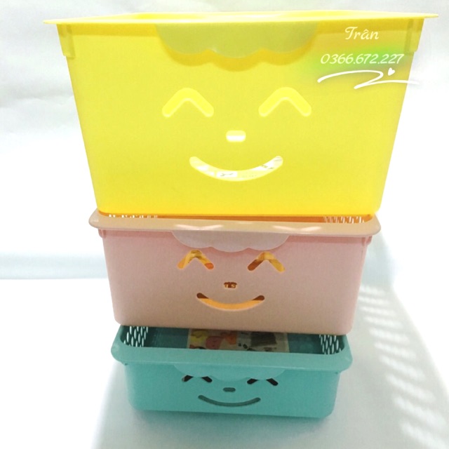 Thùng nhựa Hàn Quốc mặt cười đại ( có size nhỏ)