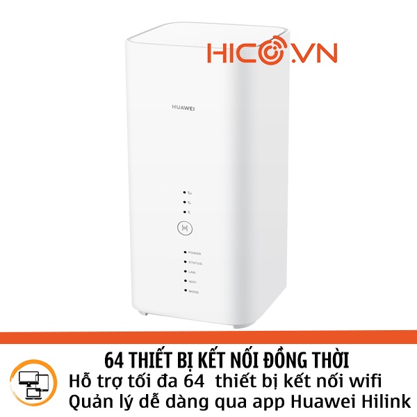 Bộ Phát Wifi LTE Huawei B818 Tốc độ 1.6Gbps - Hỗ Trợ 64 Kết Nối - Wifi Chuẩn AC 1750Mbps - Băng Tần Kép