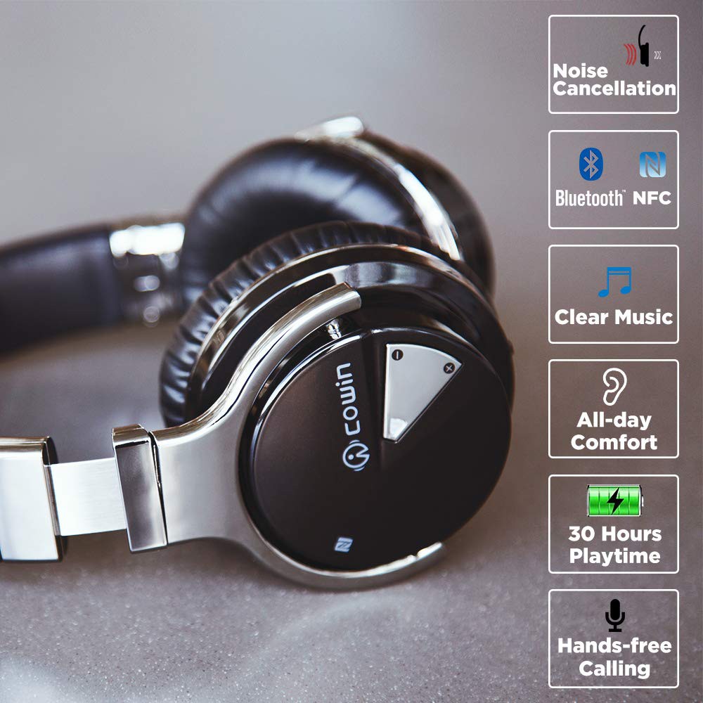 Tai nghe nhạc chụp tai Bluetooth không dây bass cực mạnh | Cowin E7 [Pro]