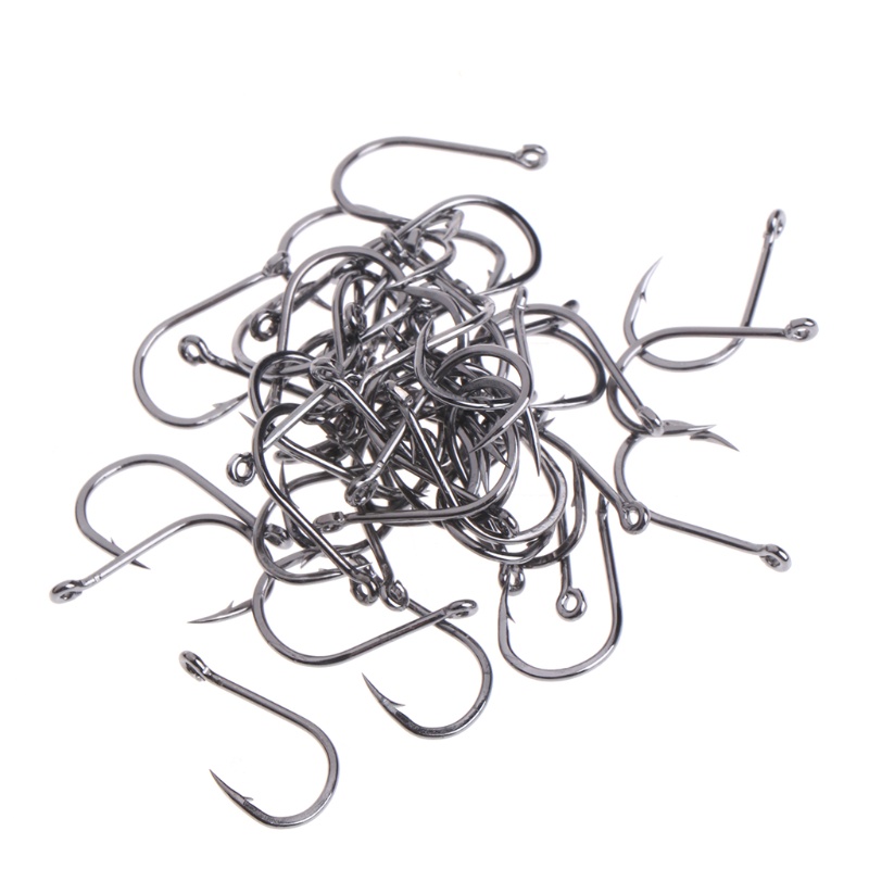 Hộp 50 Móc Câu Cá Bằng Thép Carbon Chất Lượng Cao