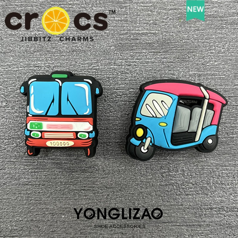 Phụ Kiện Khóa Giày Crocs Họa Tiết Hoạt Hình Trang Trí Xe Hơi