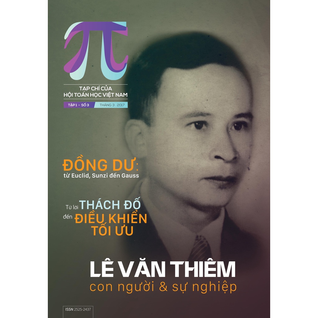 Tạp chí Pi - Hội Toán học Việt Nam/ Trọn bộ 12 số năm 2017