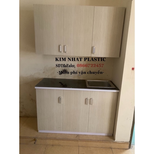 Combo tủ bếp trên dưới mini cho phòng trọ siêu đẹp freeship tphcm