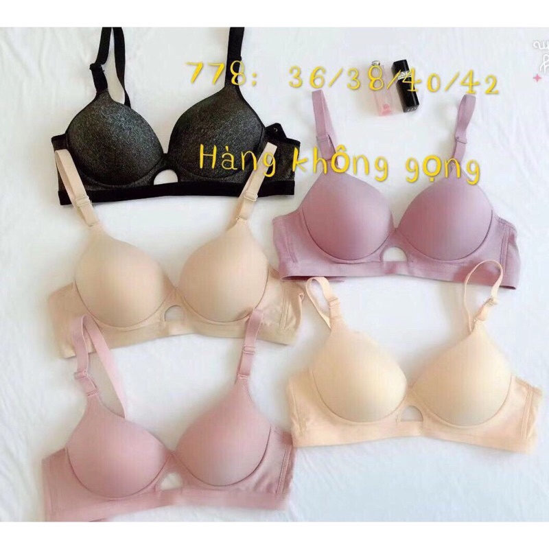Áo ngực cotton không gọng đệm mỏng sisterhood co giãn thoải mái nhiều màu 778