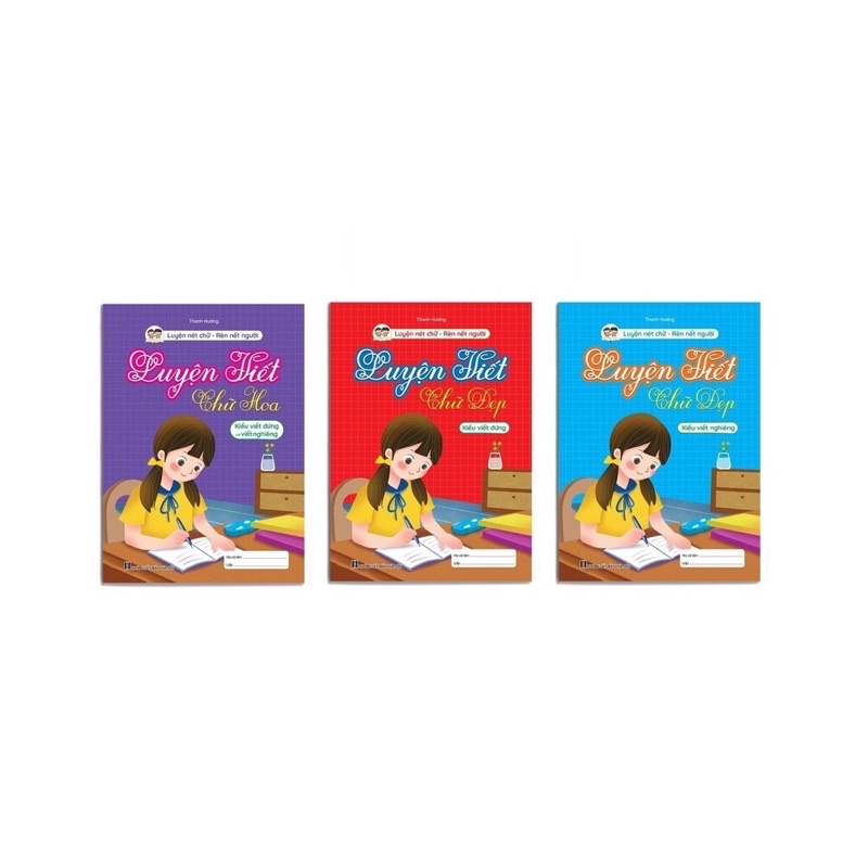 com bo 3 vở viết chữ nhỏ( đứng và nghiêng)