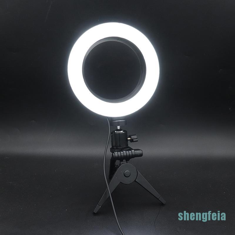 Vòng Đèn Led 6 "Có Thể Điều Chỉnh Độ Sáng Hỗ Trợ Quay Phim / Chụp Ảnh Cho Điện Thoại