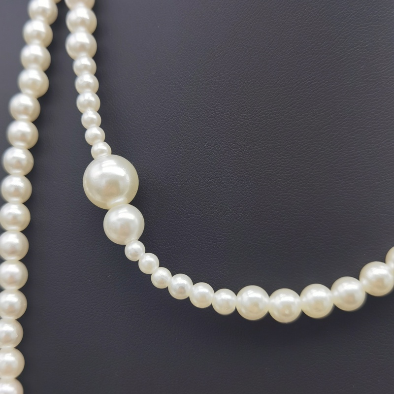 Vòng cổ Dáng Dài Đính Ngọc Trai Giả Phong Cách Trung Hoa Cổ Điển Cho Nữ