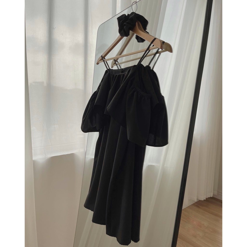 Đầm 2 Dây Trễ Vai Ngực Bèo Dáng Lỡ, Váy Nữ Chất Voan | BigBuy360 - bigbuy360.vn