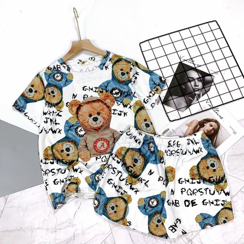 Set bộ áo 3D+ sooc’ mát đẹp [HOT NHẤT] chất cotton lạnh