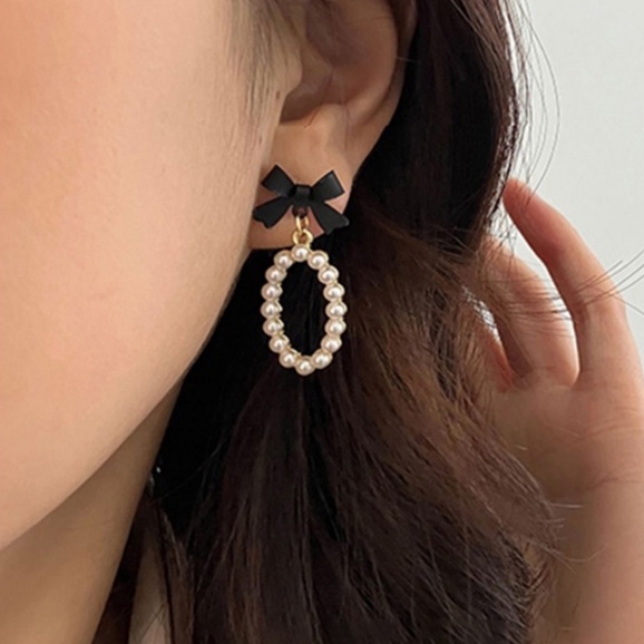 Bông Tai Mạ Bạc 925 Kiểu Hàn Quốc Sang Trọng Cho Nữ