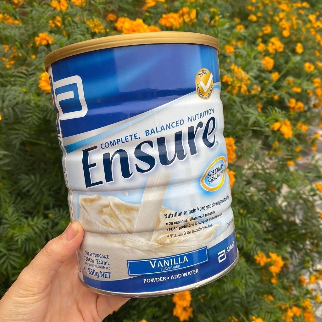 ENSURE ÚC - Sữa Bột Vanilla Ensure Úc 850GR - Sữa Tăng Cân Dành Cho Người Gầy - myphamchinhhangladycare