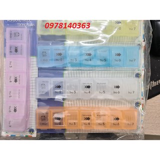hộp chia thuốc 7 ngày cao cấp tiện dụng cỡ lớn