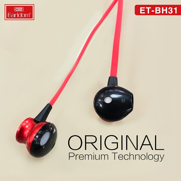 Tai nghe bluetooth đeo cổ chính hãng Earldom BH31 có khe cắm thẻ nhớ SD thiết kế nhỏ gọn thời trang