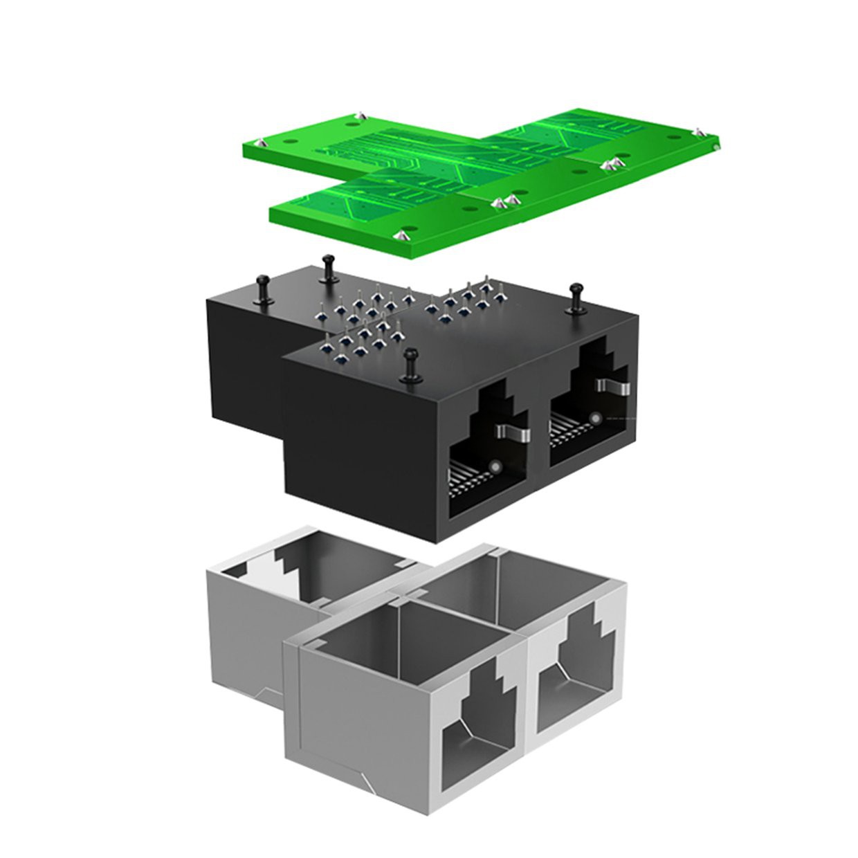 Đầu Kết Nối Mạng Lan Rj45 1 Sang 2