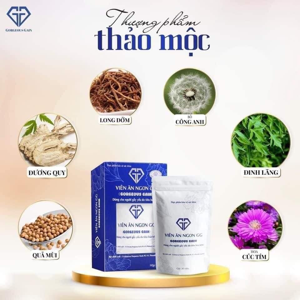 [hot sale]Viên Ăn Ngon GG Chính Hãng Hỗ Trợ Cải Thiện Hệ Thiện Hệ Tiêu Hóa Tăng Cân Hiệu Quả