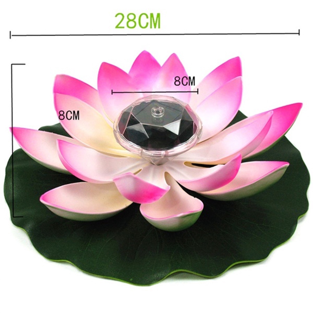 Đèn hoa sen trang trí ao hồ sử dụng năng lượng mặt trời