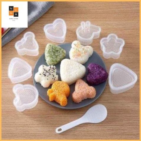 Khuân làm cơm cho bé 6 hình ngộ nghĩnh từ nhựa cao cấp, cho bé ăn dặm theo phương pháp BLW