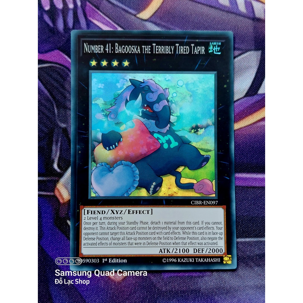Thẻ Bài Yugioh Monster Number 41: Bagooska the Terribly Tired Tapir - CIBR-EN097 - Super Rare