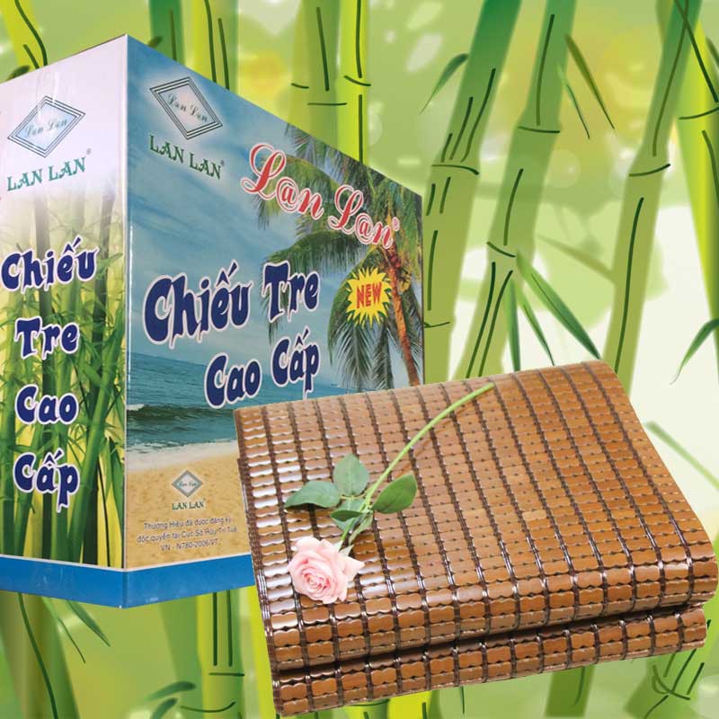 Chiếu trúc 1m6 x 1m9 hạt nhỏ không viền màu đen