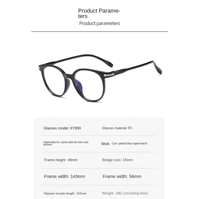 Mắt Kính Chống Bức Xạ Ánh Sáng Xanh Máy Tính Mới Cho Học Sinh Nam Và Nữ