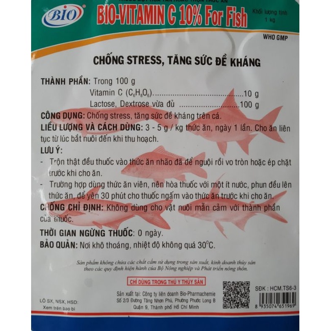 Vitamin c cho cá koi, cá vàng, chống stress hiệu quả