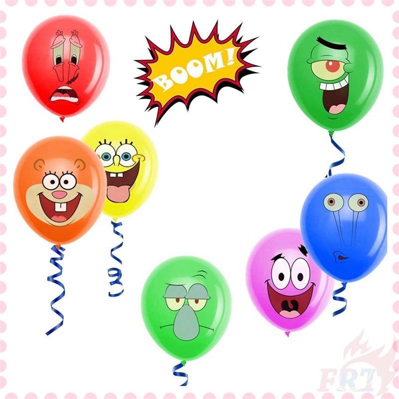 Bong bóng cao su 12 inch SpongeBob SquarePants trang trí tiệc sinh nhật phòng em bé