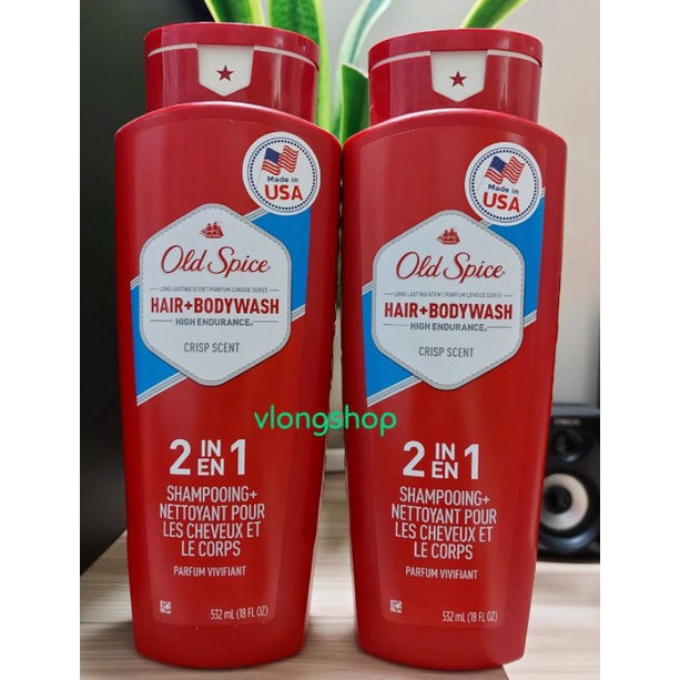 Sữa tắm gội 2in1 của nam Old Spice xuất xứ Mỹ