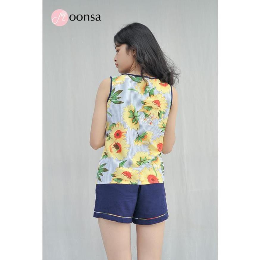 [Mã WARN30 hoàn 15% xu đơn 150k] Bộ đồ ngủ nữ mặc nhà Hướng Dương Kiêu Sa | BigBuy360 - bigbuy360.vn