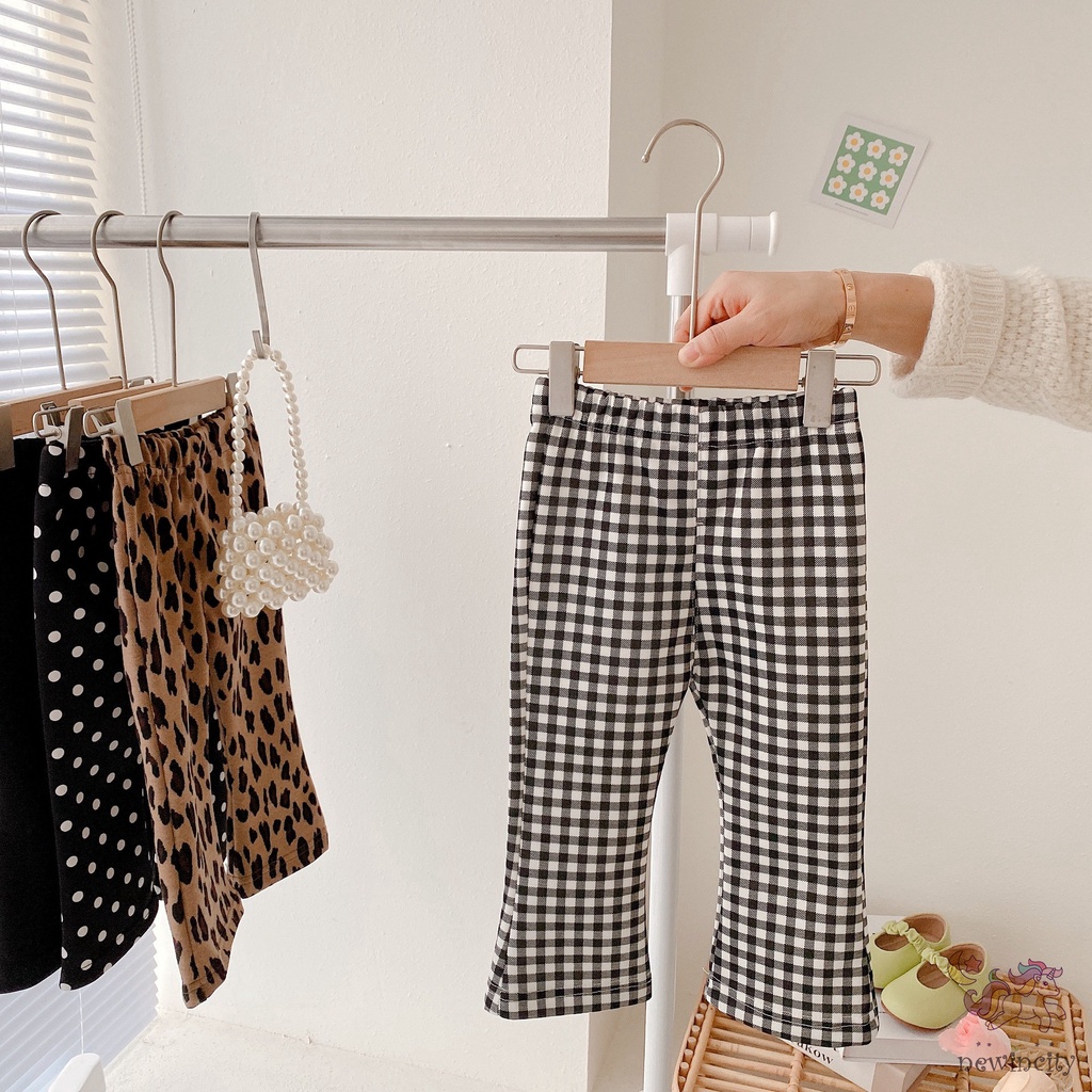 Quần Dài Ống Loe Thoải Mái Phong Cách Hàn Quốc Cho Bé Gái