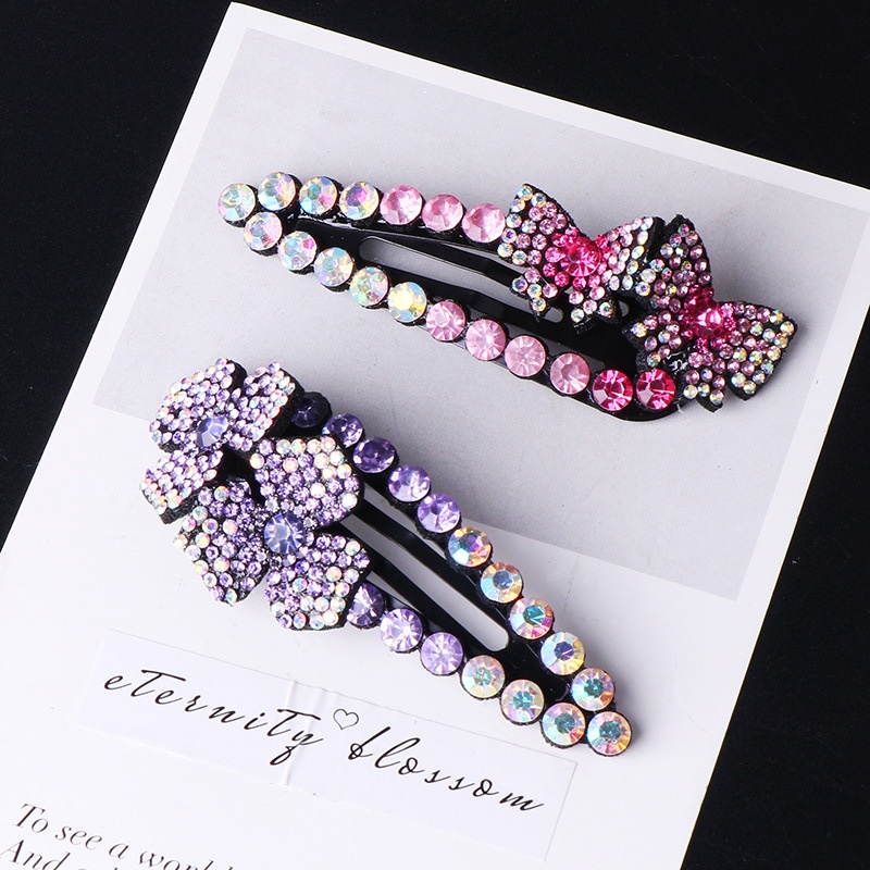 Kẹp Tóc Haimeikang Đính Đá Đơn Giản Phong Cách Hàn Quốc Thời Trang