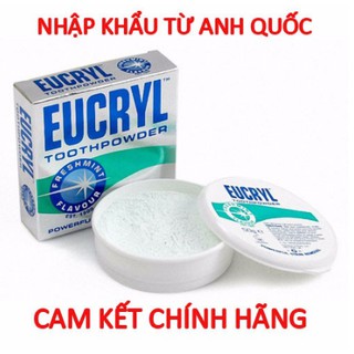 Bột tẩy trắng răng EuCryl Màu xanh từ Anh Quốc