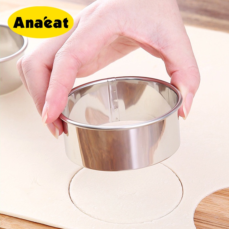 Set 3 khuôn tròn làm bánh bao bằng thép không gỉ